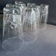 8 large cut crystal glasses