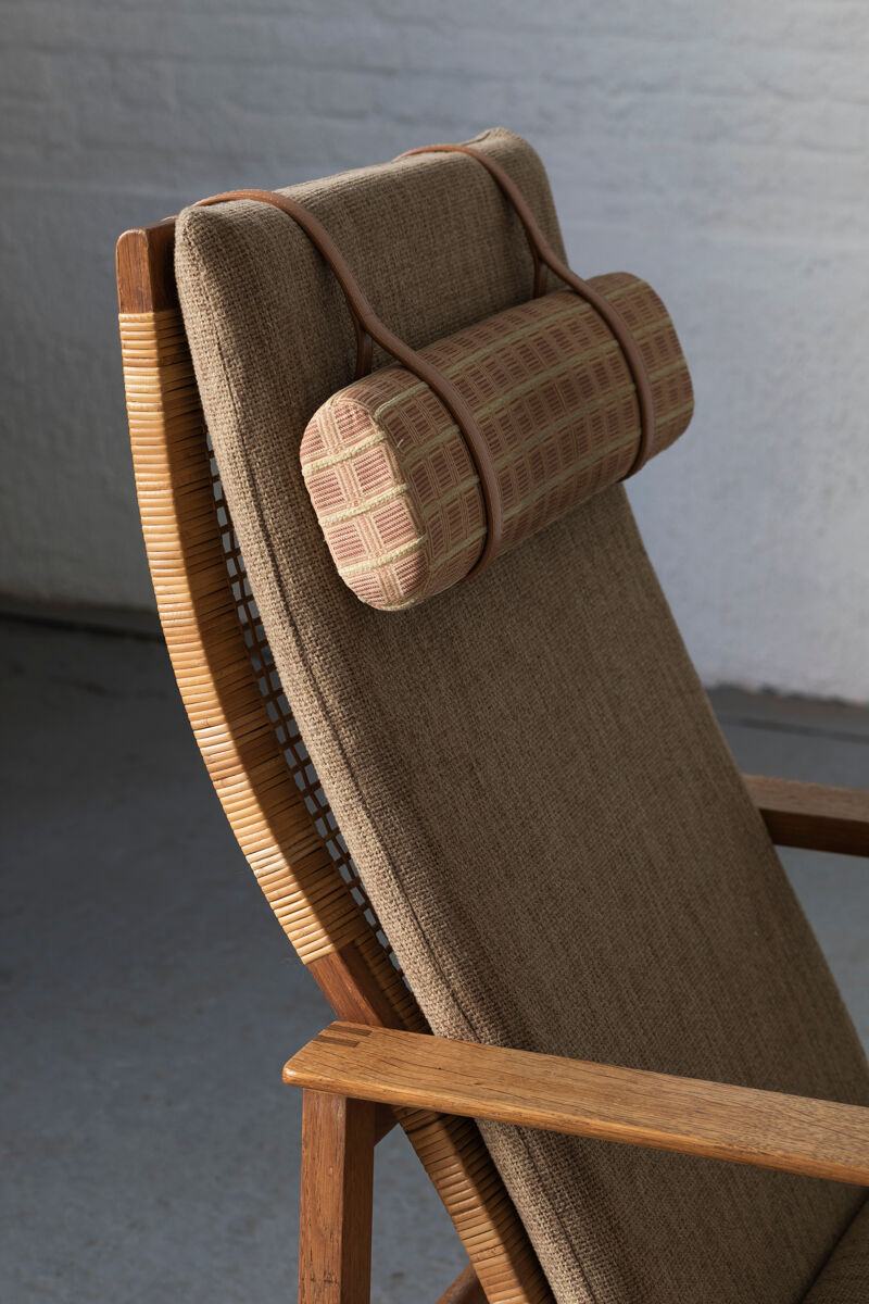 Set of 2 lounge chairs and one footrest by Borge Mogensen for Fredericia Denmark 1960’s