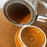 Teapot, Boch walnut tiled coffee maker