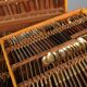 Vintage cutlery service in bronze and violet wood, Thailand, 20th century.