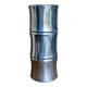 Vintage bamboo vase in aluminium cast – 1980s