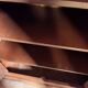 Antique linen cupboard in solid walnut from the 19th century – Louis Philippe
