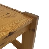 Vintage coffee table pinewood minimalist 1970s