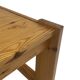 Vintage coffee table pinewood minimalist 1970s