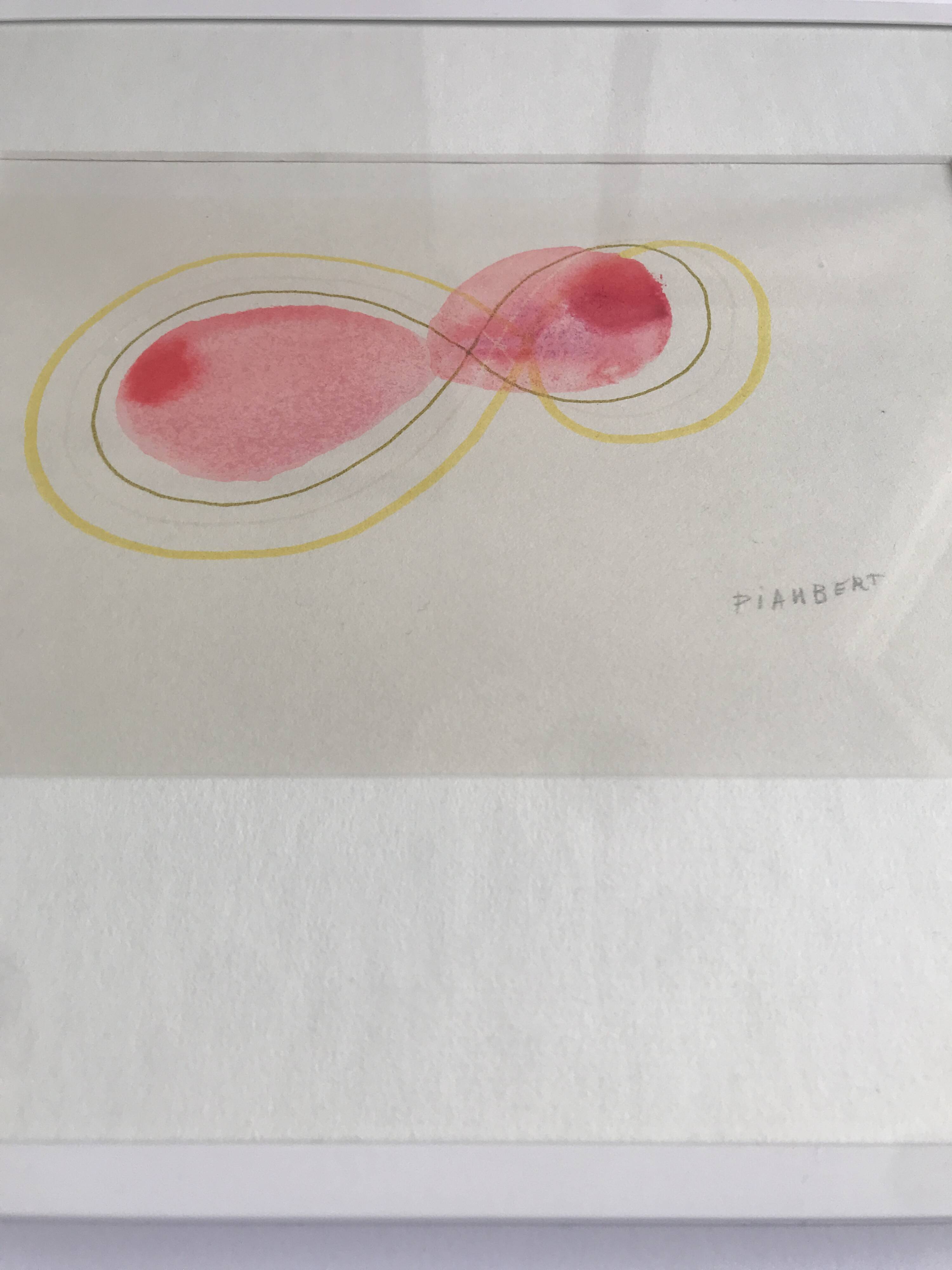 Jean PIAUBERT, Untitled, c. 1960. Original drawing signed in pencil.