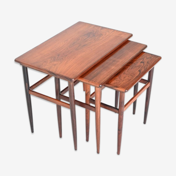 Rosewood pull out tables by Arne Hovmand Olsen, Denmark 1960