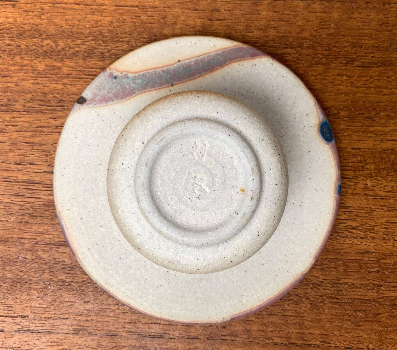 Postmodern vintage ceramic flower vase, 1980s