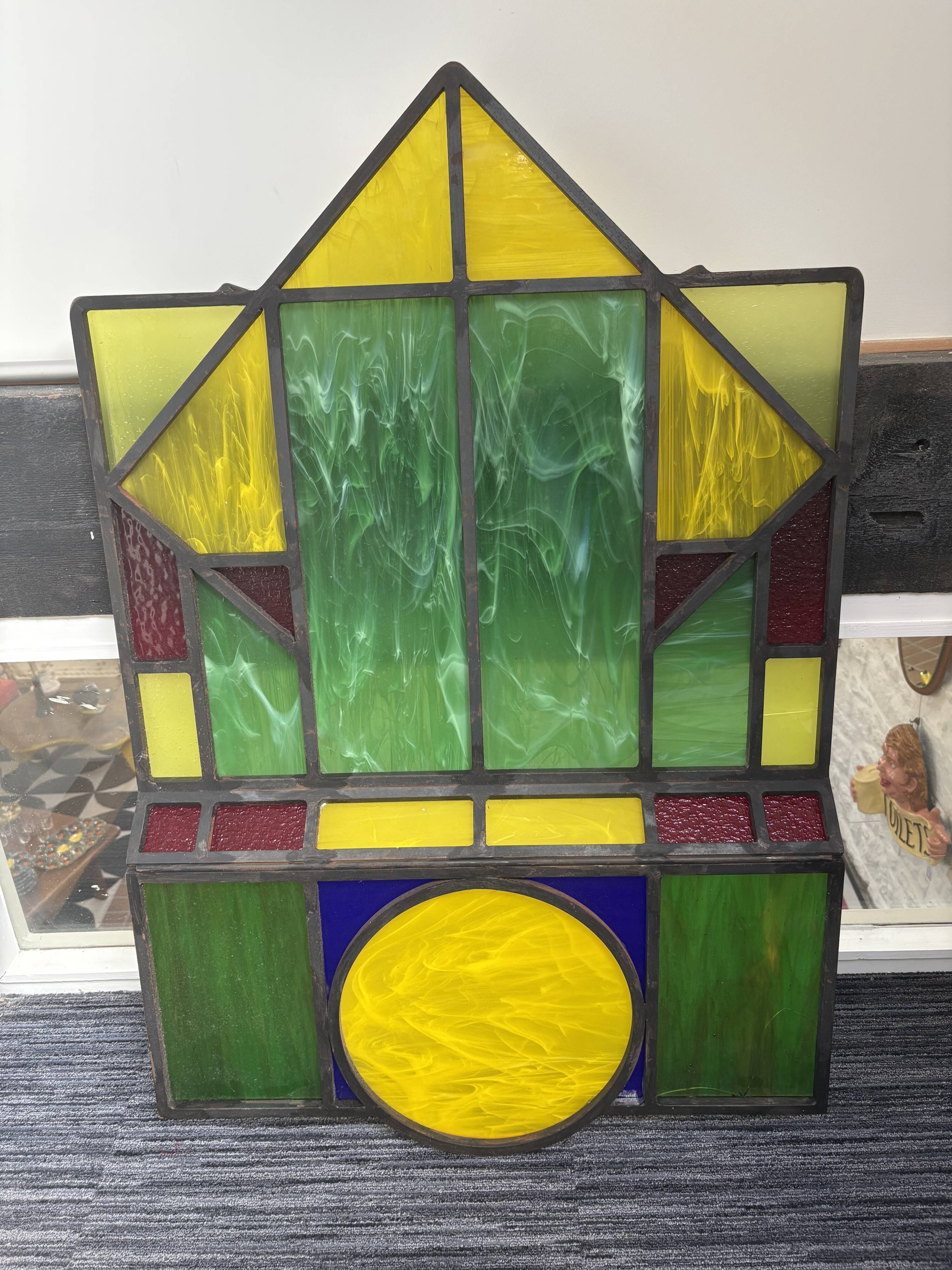 Handcrafted polychrome stained glass