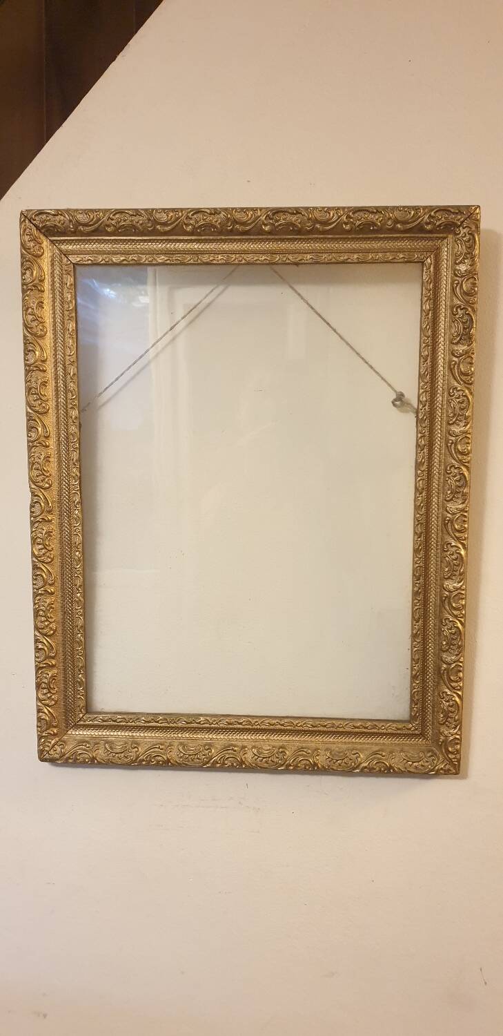 Glazed golden frame