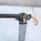 Marble pedestal desk lamp