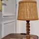 Lampe pied bois tourné