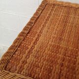 Rattan and wicker chest of drawers