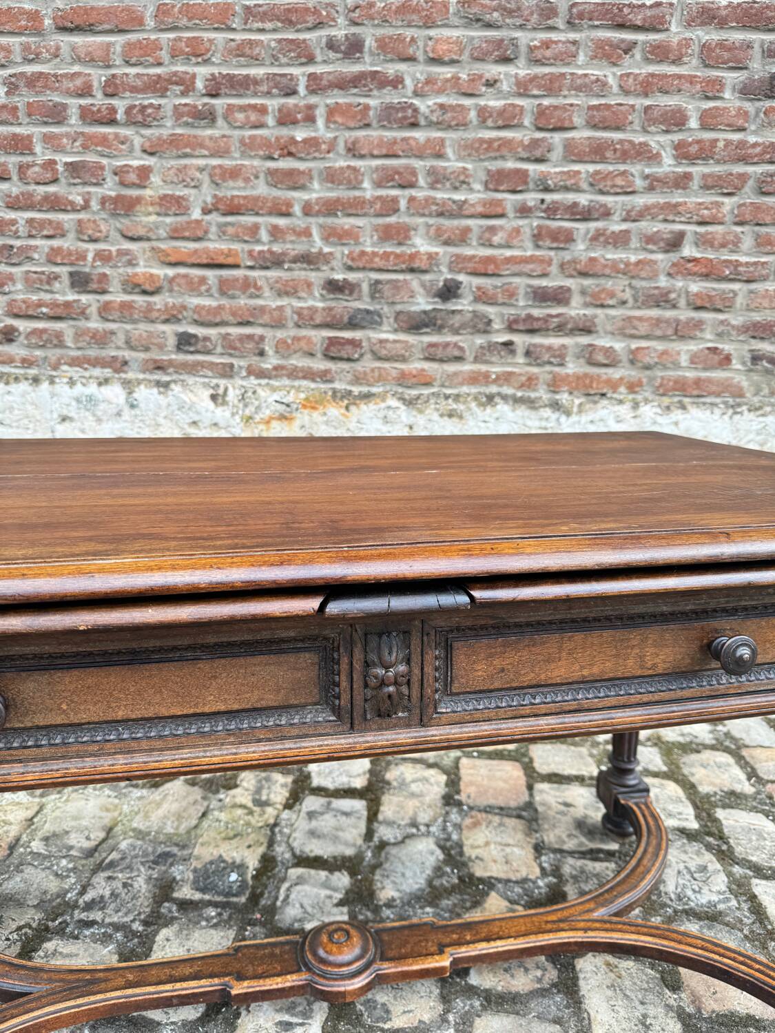 Italian Dining Table In Natural Wood Louis XVI Style XIX Eme Century