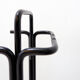 Minimalist black metal fireplace accessory set 'Mace-Line' by Ann Maes - 1970s