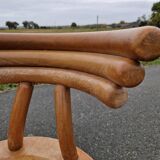 Set of 4 solid organic chairs