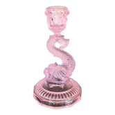 Fish pink glass vase koi design 70s