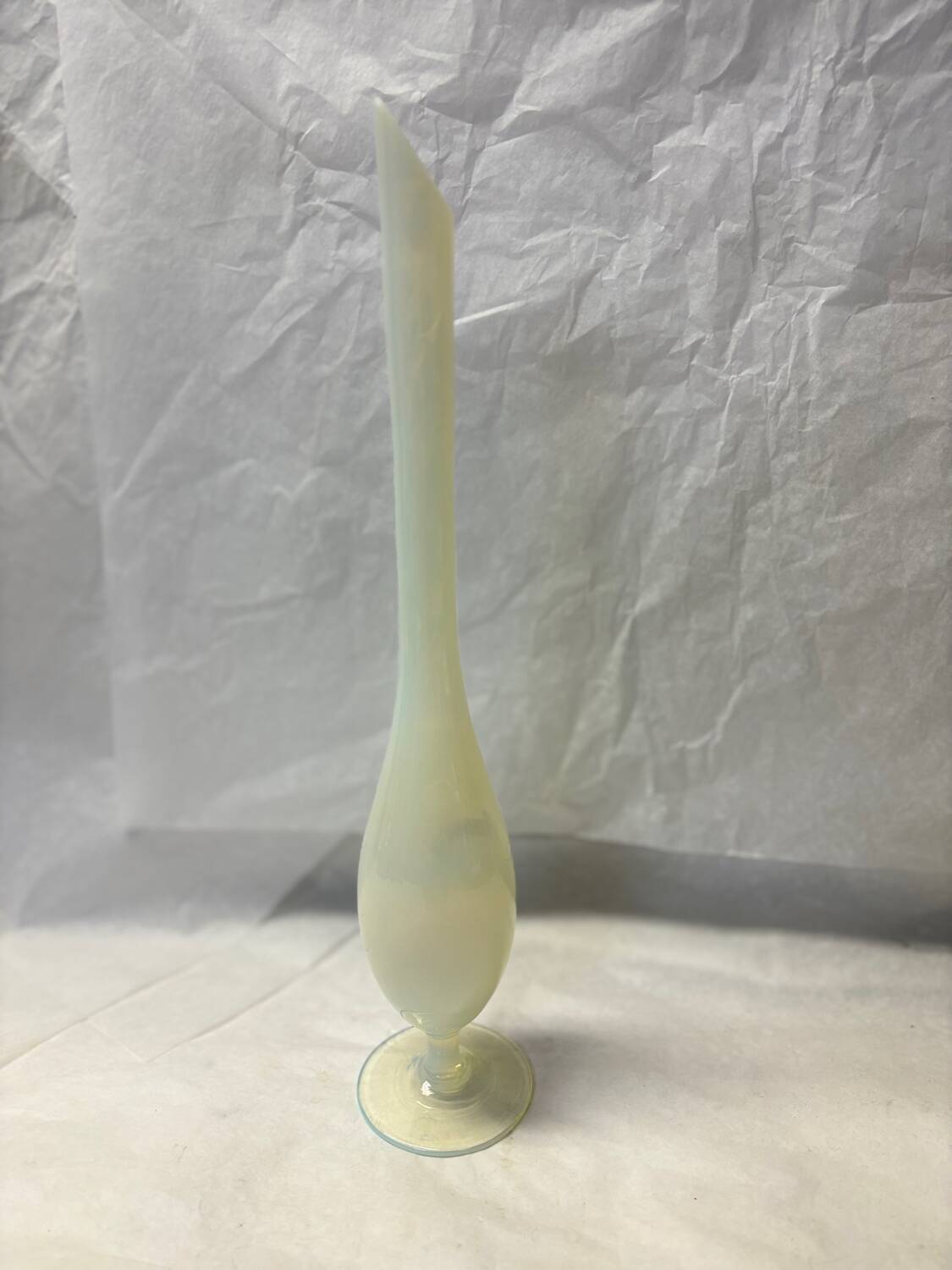 Beige opaline vase