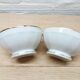 Pair white and gold bowls