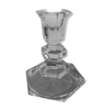 Crystal candle holder from val-saint-lambert