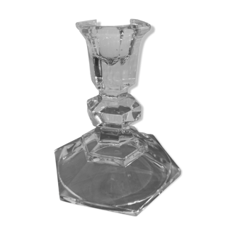 Crystal candle holder from val-saint-lambert