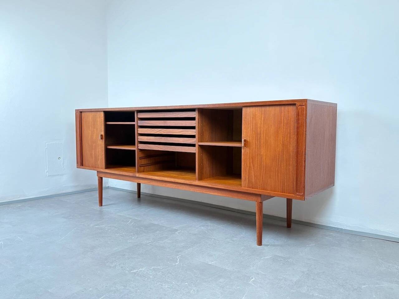 Tambour Doors Sideboard by Jens Quistgaard for Peter Løvig