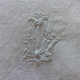 Set of 2 old hand-embroidered napkins