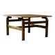 Vintage Rare Mid-Century Scandinavian Modern Brown Oak Coffee Table