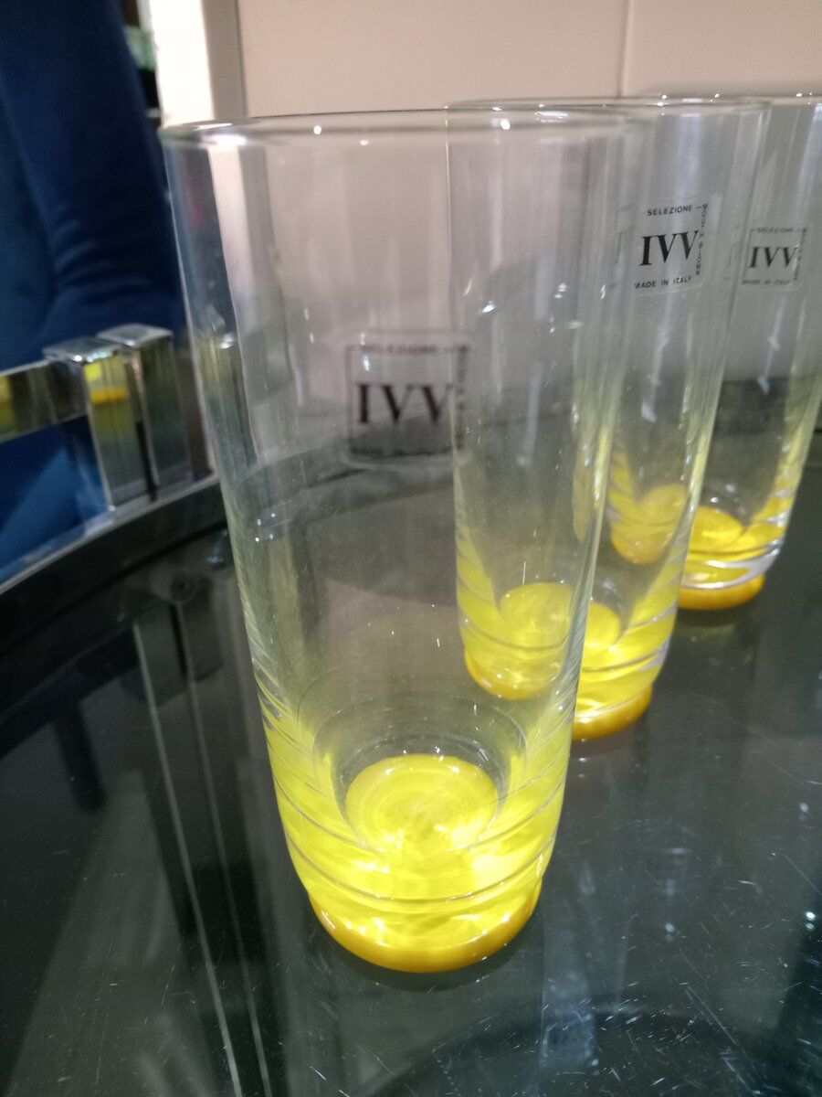 IVV vintage crystal glasses, 1980s, set of 6
