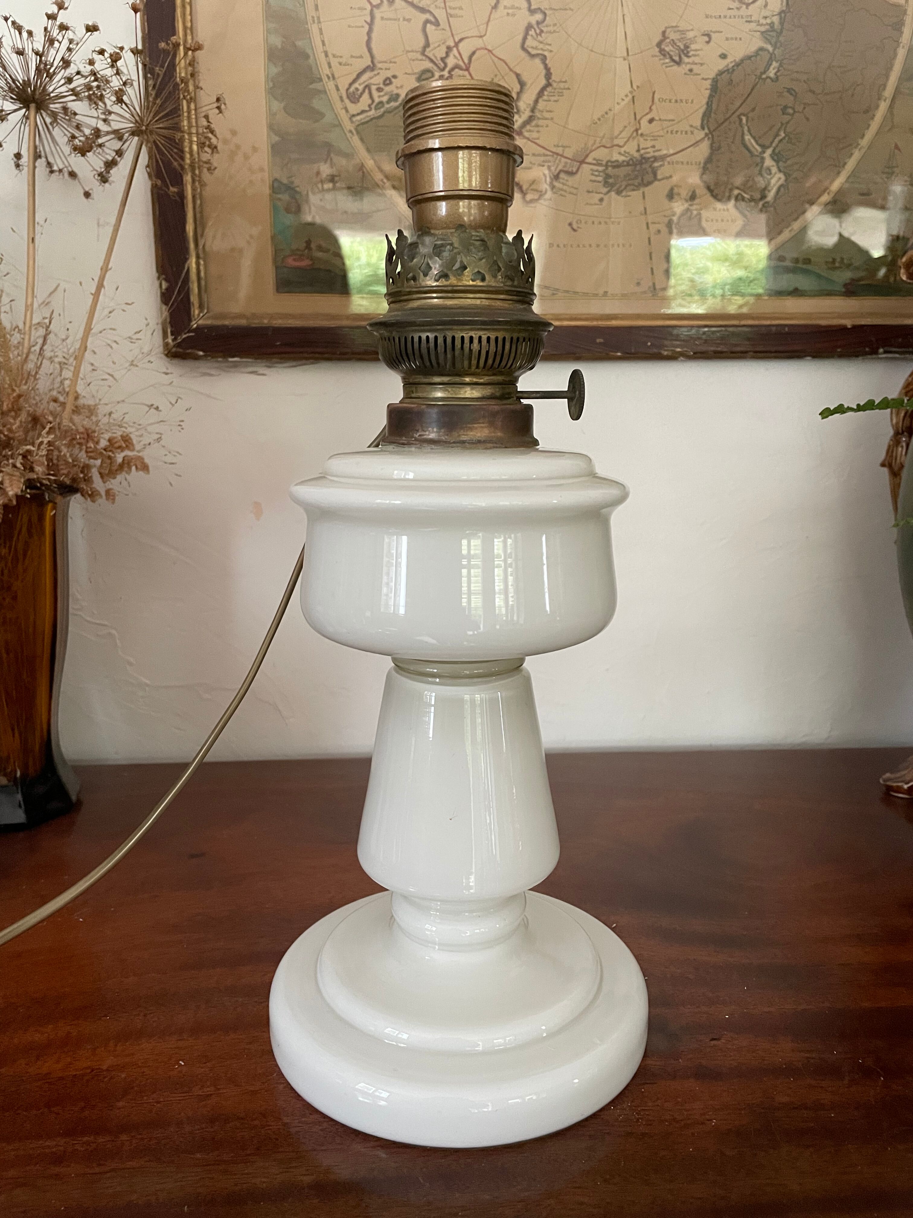 Opaline lamp circa 1900