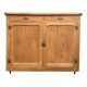 Grand Parisian buffet with billot and butterfly hinges, raw wood, 1930.