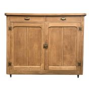 Grand Parisian buffet with billot and butterfly hinges, raw wood, 1930.