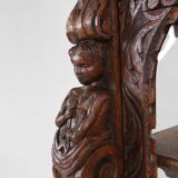 Baroque Style Display Case in Oak, Belgium, 1950s