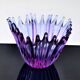 Vase - Grande Coupe en Cristal Violet • Vintage • Cristallerie de Bayel  • 1950