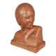 Gaston Hauchecorne bust of young woman terracotta artist's proof dated 1942 Signed 085