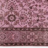 Light Pink Colour Handmade Vintage Turkish Rug