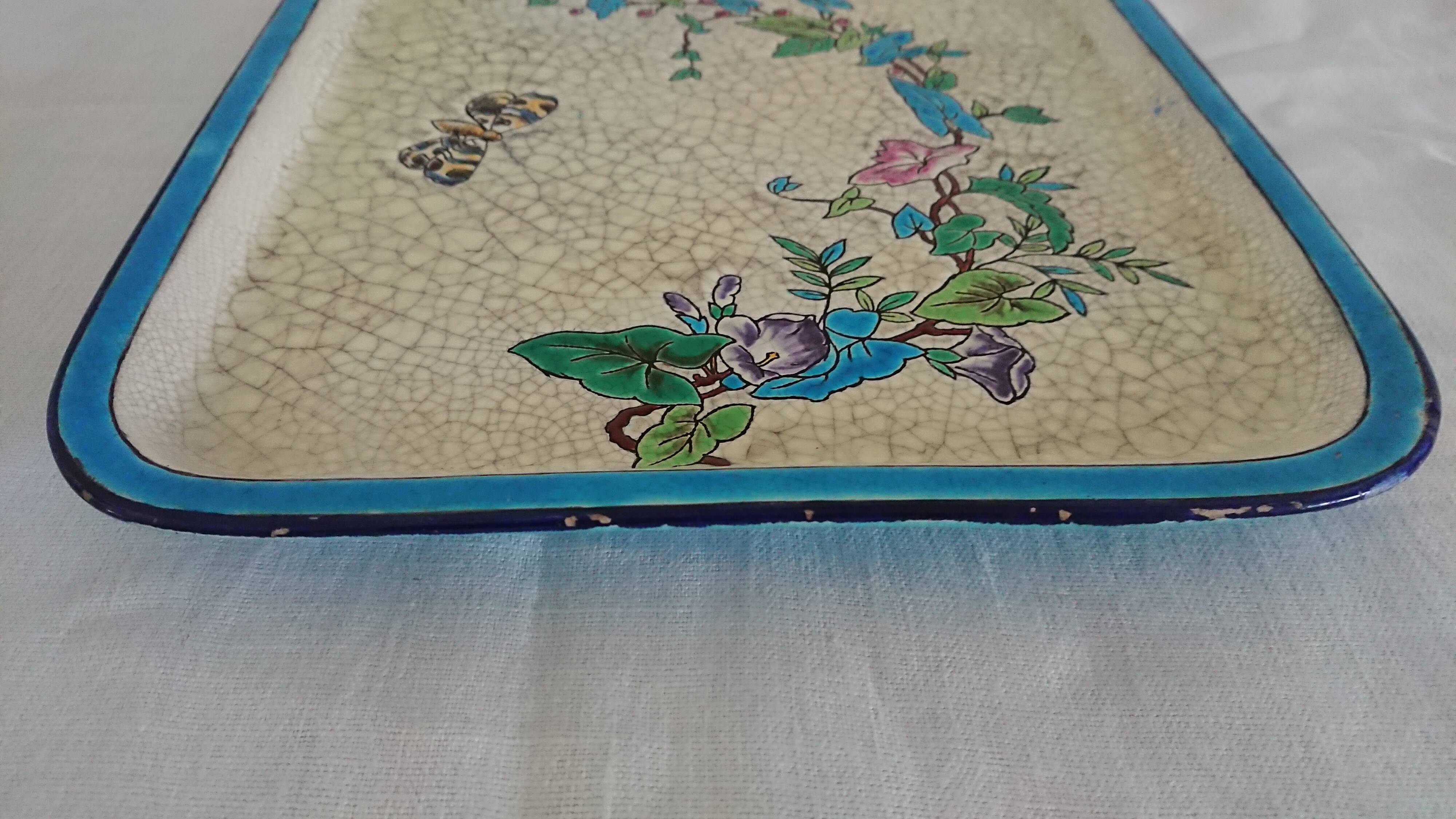Emaux de longwy tray