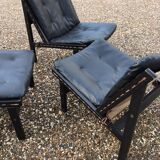 Fauteuils Hunter et pouf de Torbjørn Afdal pour Bruksbo