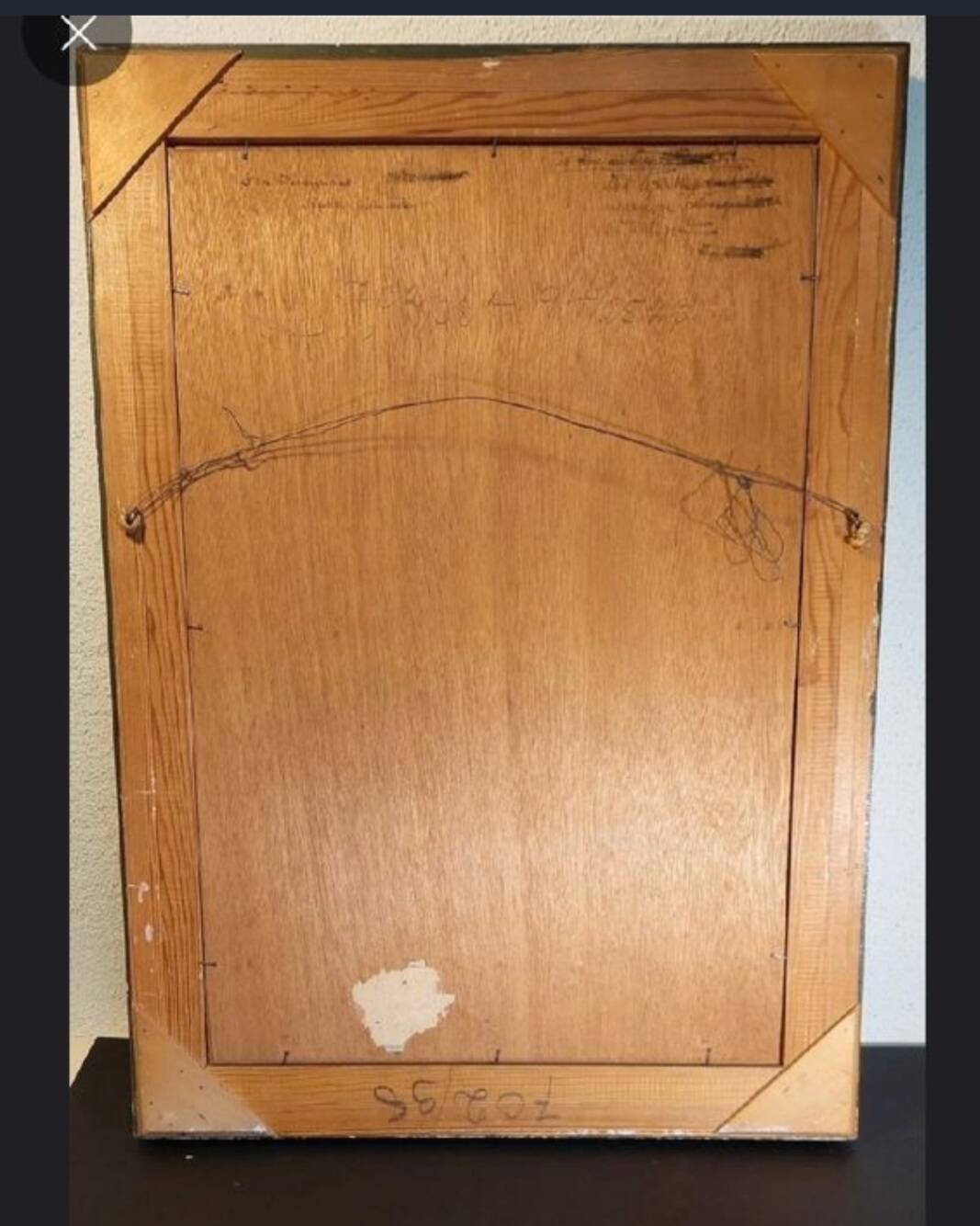 Oil painting by Hans Lindén /1938/ San Gimignano Italy