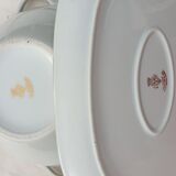 Serving dishes and soup bowl in luxury porcelain of the compagnie nationale
