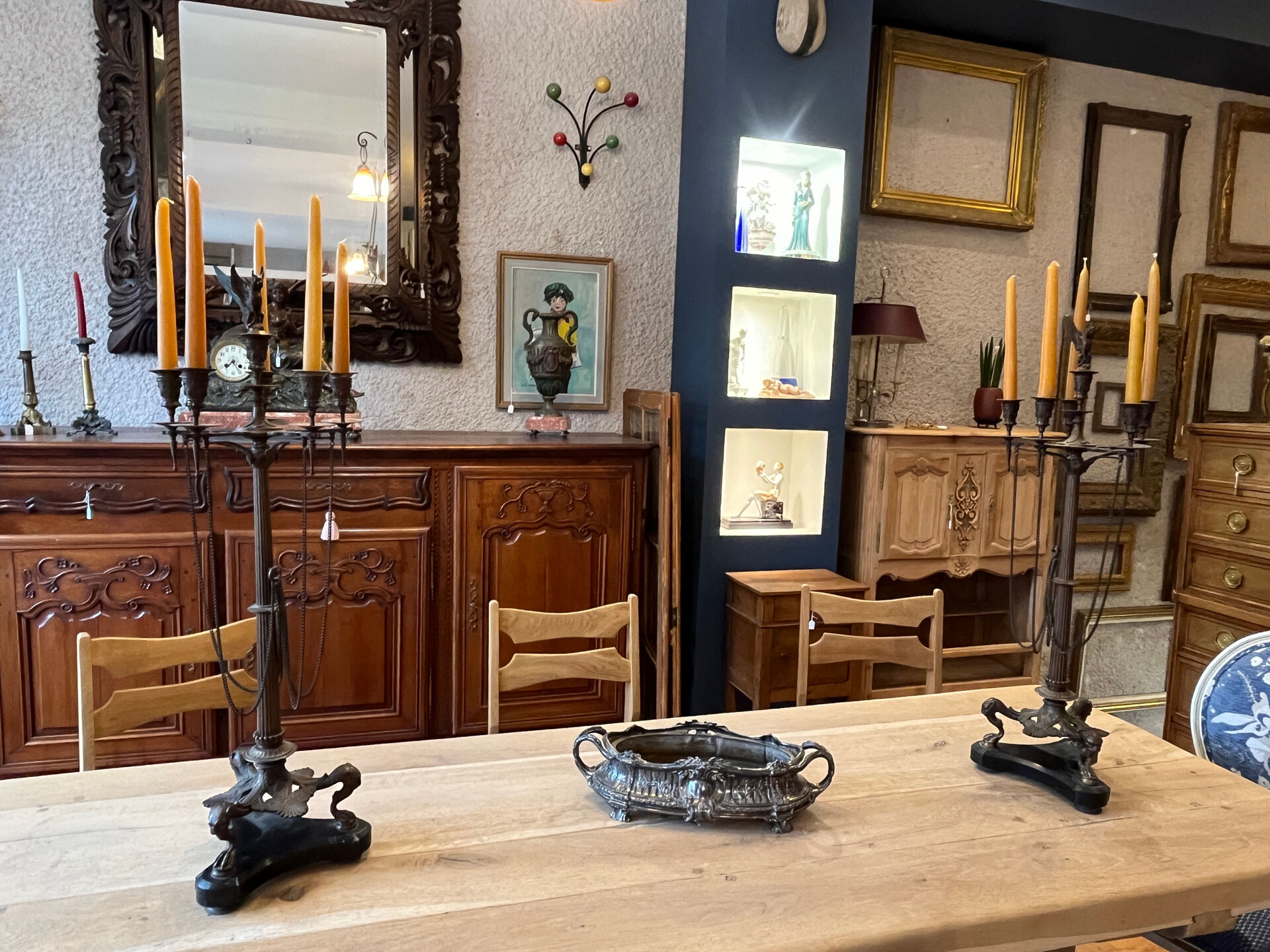Pair of bronze candelabra Napoleon III