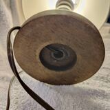 Basque style turned wood bedside lamp Charles Dudouyt taste
