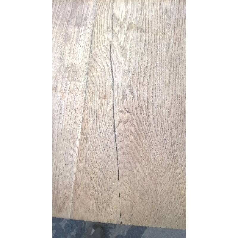 Minister's desk in solid raw oak from the 1930s