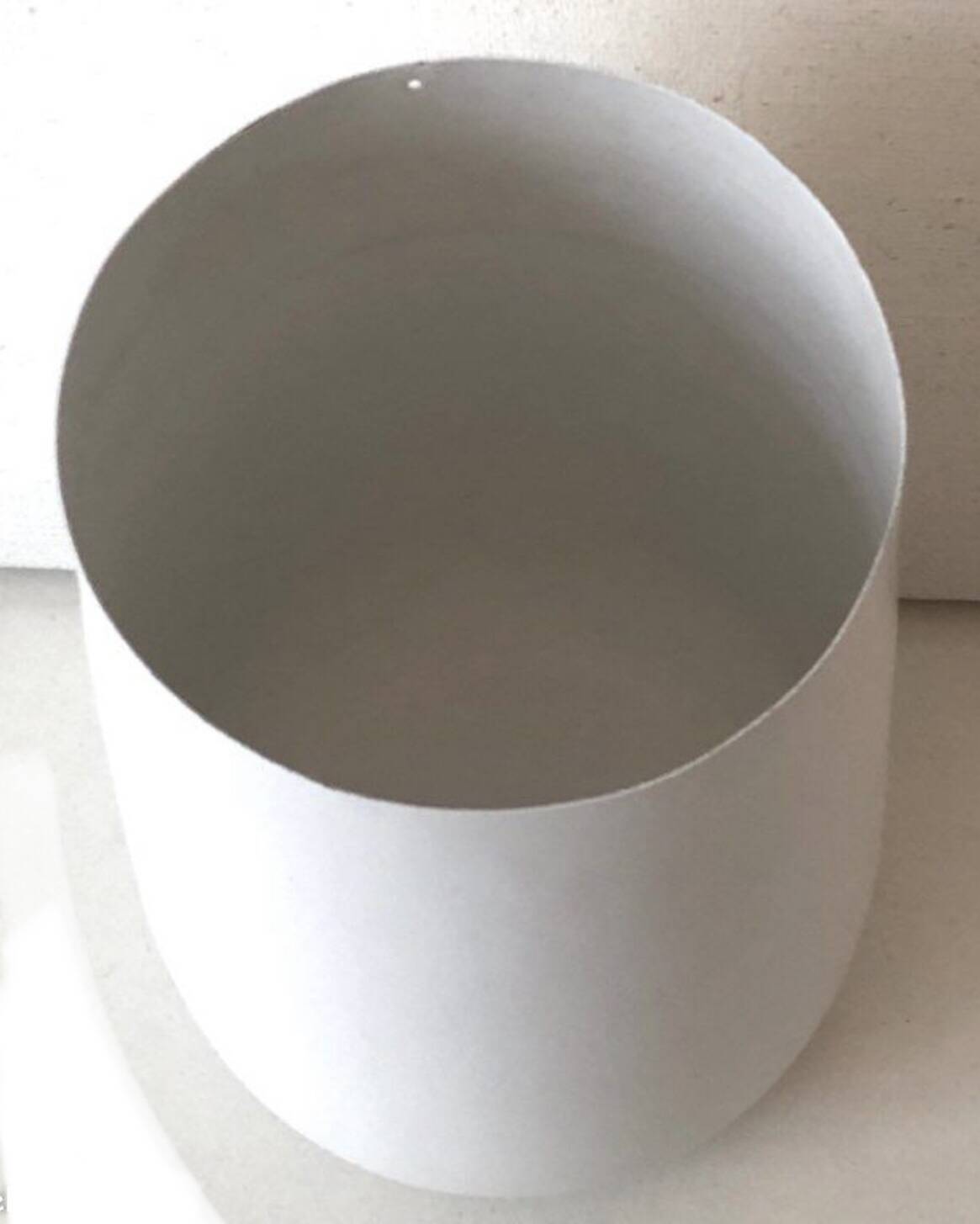 White Metal Vase