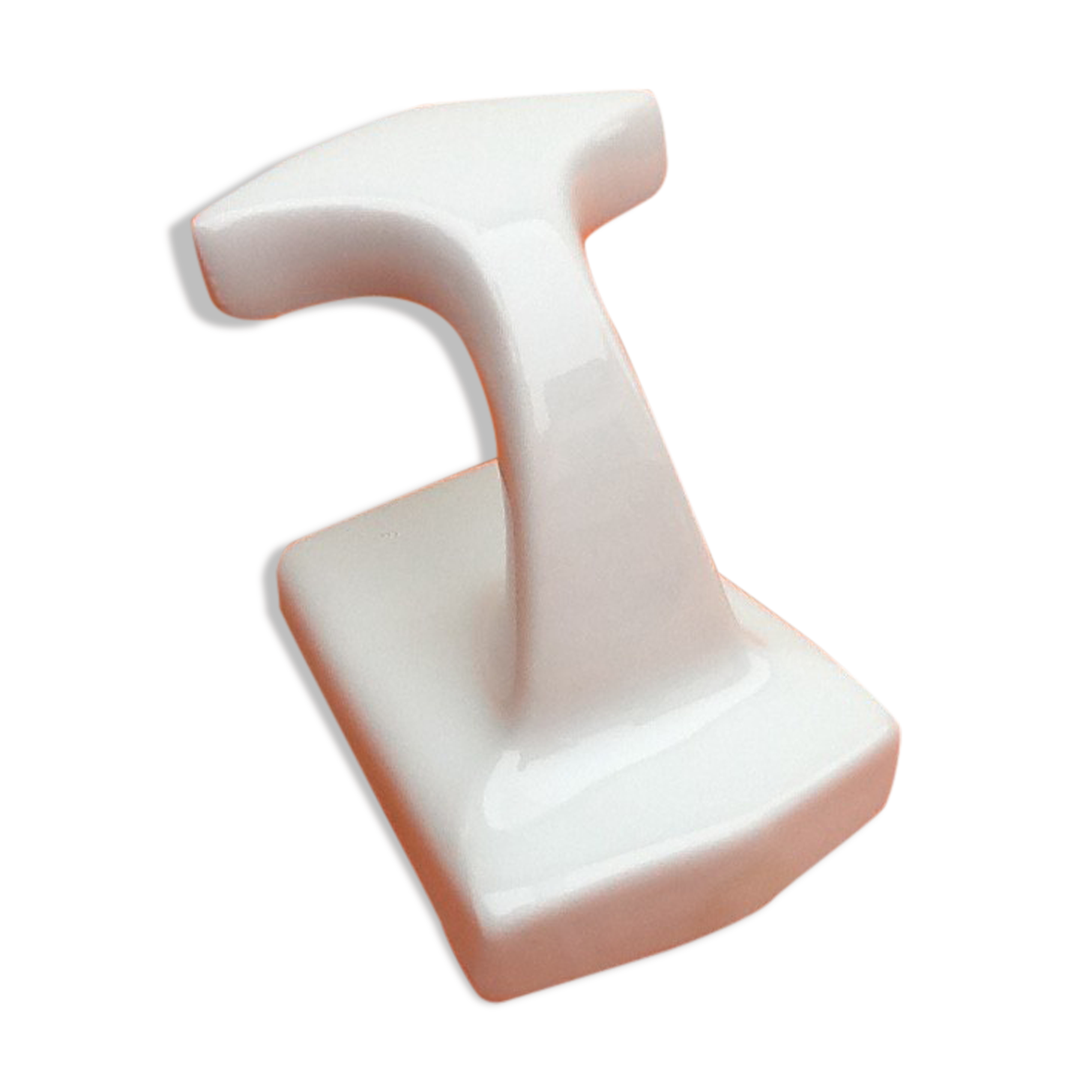 Classic white porcelain hook
