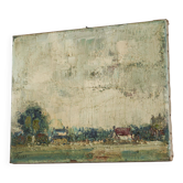 Dutch landscape oil on canvas 1940