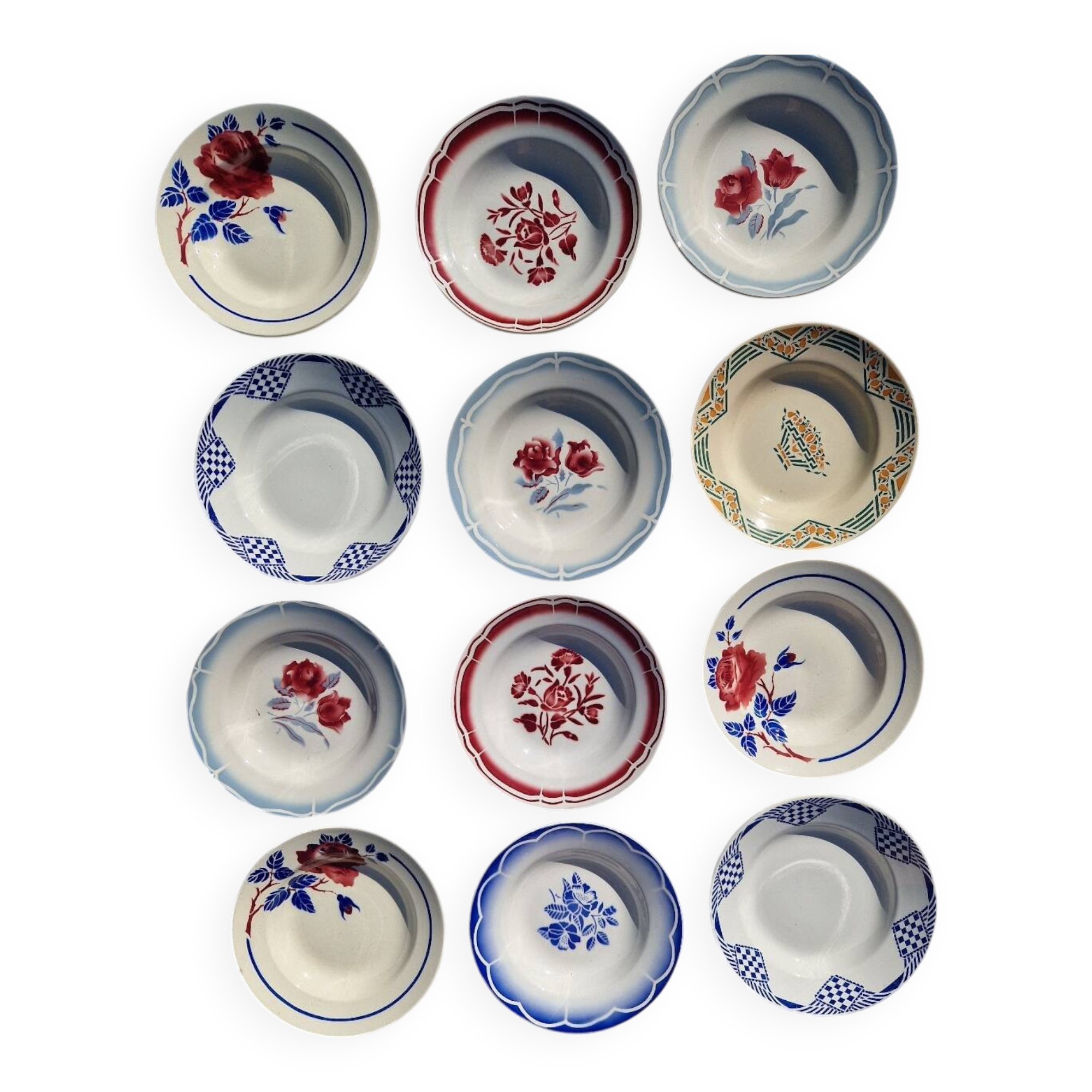 12 assiettes creuses