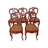 Suite 5 chairs louis Philippe era (XIX th )