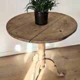 Antique oak tripod table