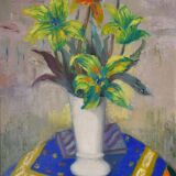 Paul Alex Deschmacker, Lily in a white vase (circa 1940)