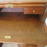 Retro-Desk / counter-American cylinder-mesh oak-1920s/40s